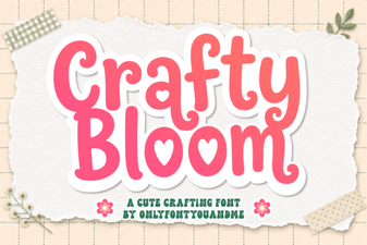 The Creative Value of Crafty Bloom Font