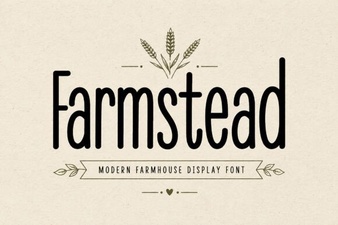 Farmstead Font for Rustic & Homemade Design Projects