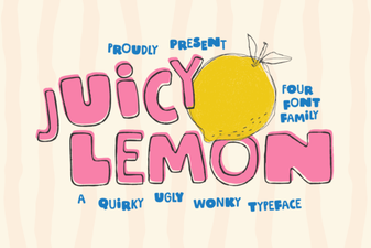 Juicy Lemon Font for Creative Projects & Designs