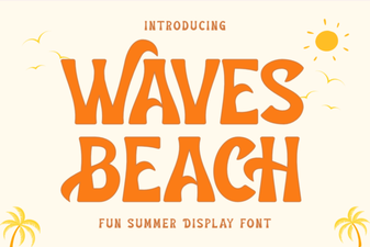 Waves Beach Font Design Ideas & Download Guide