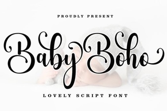 Boho Font Designs for Baby Milestones