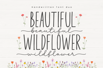 Creative Projects with a Beautiful Wildflower Duo Font