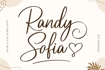 Randy Sofia: Elegant Font Designs & Applications